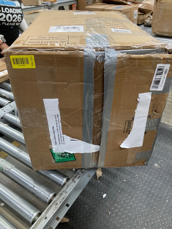 Photo 1 of *HEAVY* WELLFUNTIME Inflatable Bounce House with Slide, 15.3ft x 14.7ft, Jumping Castle with Blower, Dartboard, Dual Basketball Hoop, Dual Kicking Boards, Jumping Area for 6 Kids