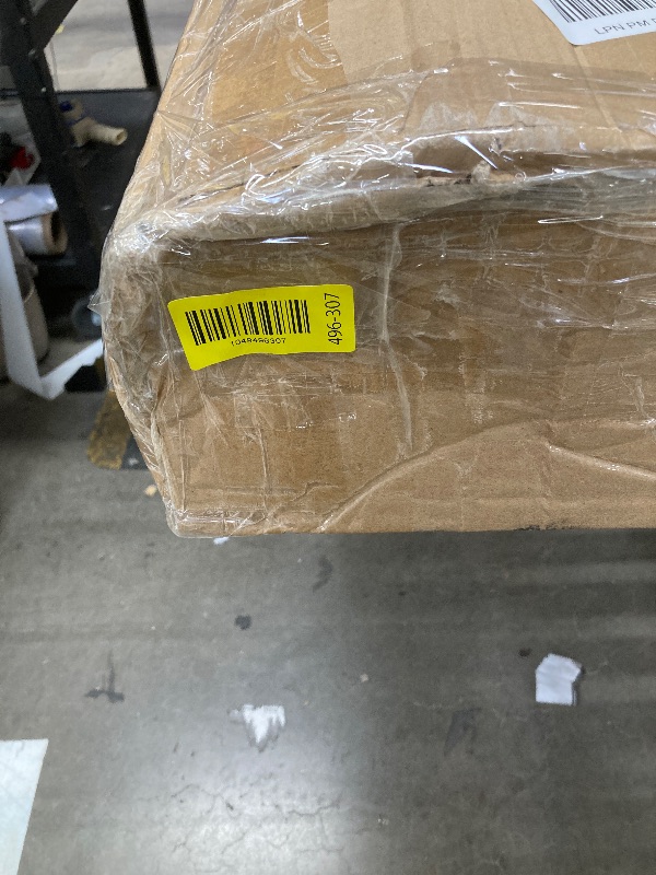 Photo 1 of *HEAVY* Bme Vivian 14 Inch Deluxe Bed Frame with Headboard, Rustic & Scandinavian Style with Solid Acacia Wood, No Box Spring Needed, 12 Strong Wood Slat Support, Easy Assembly, Queen, Rustic Golden Brown