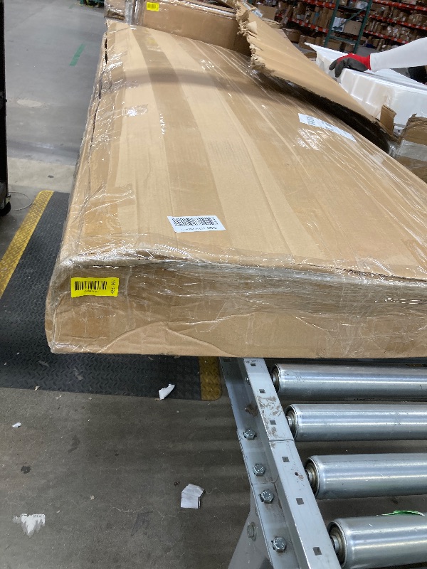 Photo 1 of *HEAVY* Bme Vivian 14 Inch Deluxe Bed Frame with Headboard, Rustic & Scandinavian Style with Solid Acacia Wood, No Box Spring Needed, 12 Strong Wood Slat Support, Easy Assembly, Queen, Rustic Golden Brown