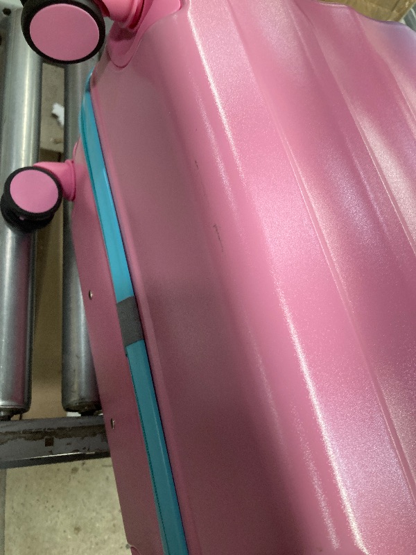 Photo 1 of *Minor scratch* Zimtown Hardshell Luggage Sets 3 Piece Gradient Color Suitcase with TSA Lock Spinner Wheels Pink+Blue
