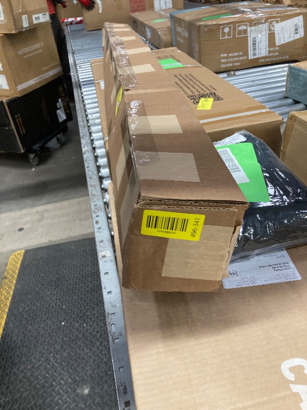 View 4 of *Roller is bent/dented* Achim Cords Free Tear Down Indoor Cordless White Vinyl Room Darkening Window Roller Shade, 72" L x 55" W

