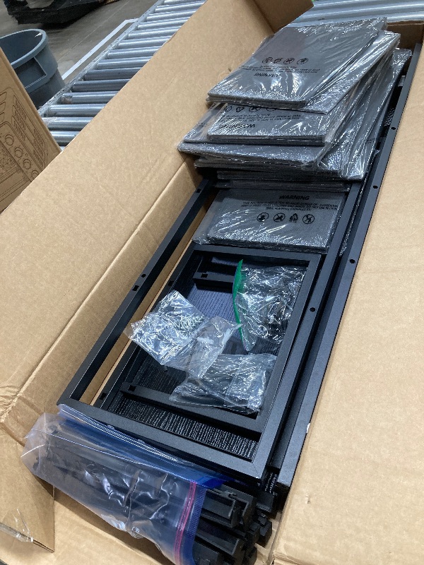 Photo 1 of *May be missing hardware pieces?* ZUNMOS Fabric Dresser for Bedroom 9 Drawer, Grey