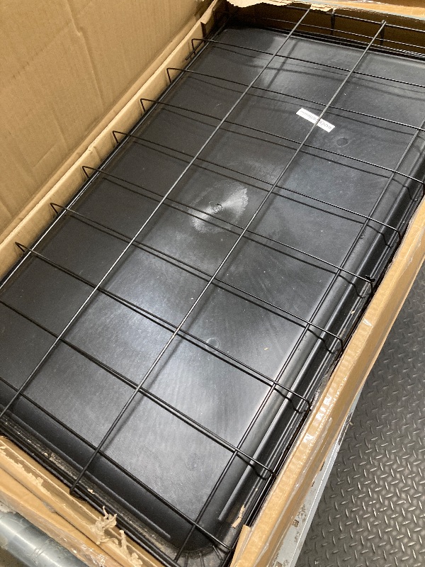 Photo 1 of *Dirty* CONCETTA 30Inch Medium Single Door Dog Cage, With Divider Panel and Plastic Leak-Proof Pan Tray, Foldable For Indoor, Outdoor, Travel