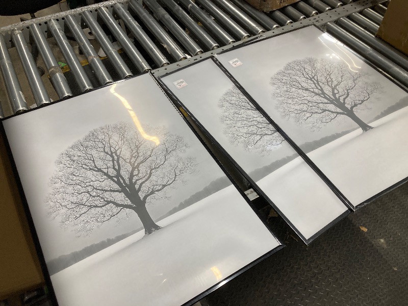 Photo 1 of *Minor damage to a corner* Sindcom 16x24 Picture Frames , Gallery Wall Poster Frames Set of 3 , Black
