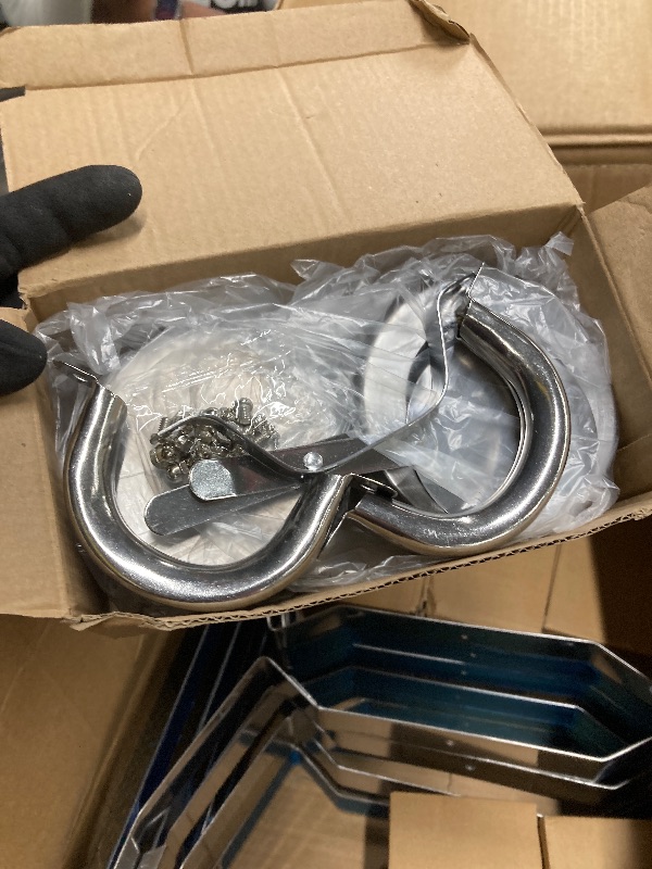 Photo 1 of *HEAVY* 9Qt Chafing Dishes Set Foldable Rectangular Chafer Set, Stainless Steel Food Warmer Set, Full Size for Cooked Food Insulation, 6-Pack
