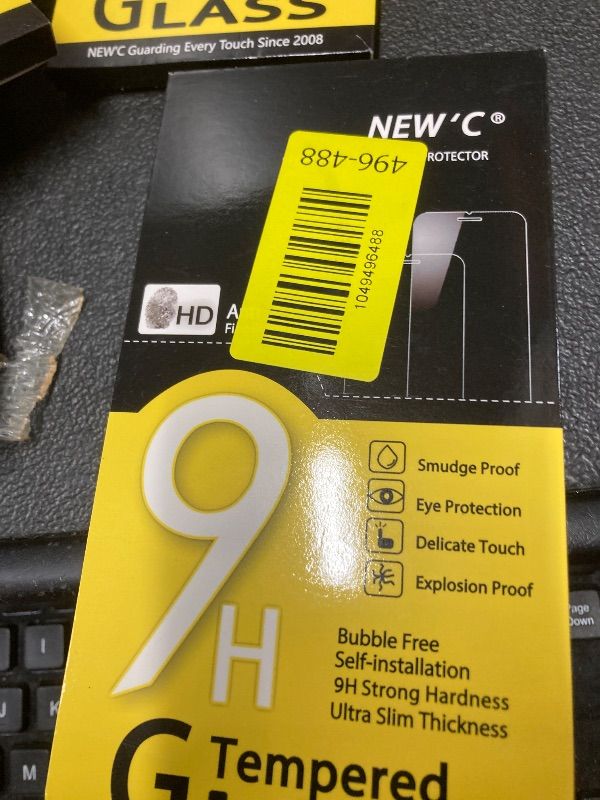 Photo 1 of 2 NEW'C 3 Pack Designed for iPhone 11 Pro Max and iPhone XS Max Screen Protector (6.5"), Enhanced Tempered Glass Protection, Case Friendly, Ultra Resistant