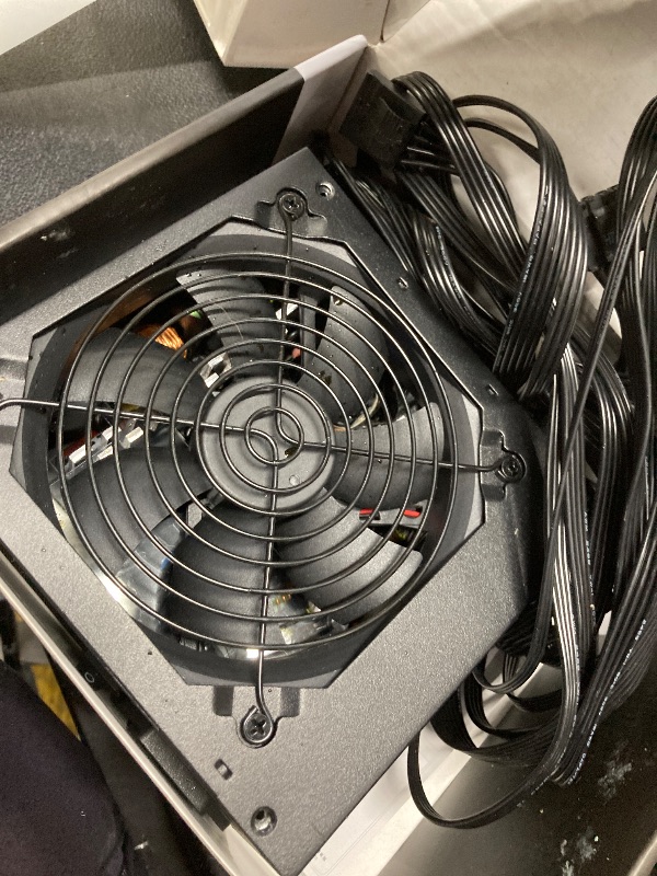 View 2 of *PARTS ONLY* *Used* Unknown if parts missing* Thermaltake Smart 500W 80+ White Certified PSU, Continuous Power with 120mm Ultra Quiet Cooling Fan, ATX 12V V2.3/EPS 12V Active PFC Power Supply PS-SPD-0500NPCWUS-W