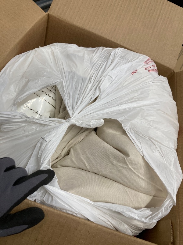 Photo 1 of *Please Wash* King Size Comforter Set Beige, 7 Pieces Lightweight Bedding Sets Boho, with Comforter, Sheets, Pillowcases & Shams, 80GSM