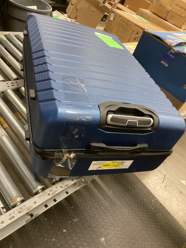 Photo 1 of *Scratches on suitcase* *Size Unknown* Big Blue Hard Shell Suitcase