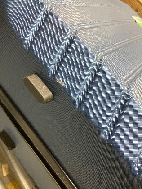 Photo 1 of *Scratches on suitcase* *Size Unknown* Big Blue Hard Shell Suitcase