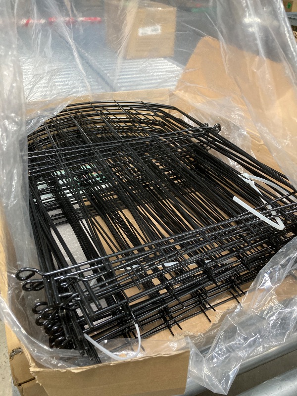 View 2 of *Scratches on the poles* *Used* Blingluck Decorative Garden Fence 21in x26ft, 26 Pack Rustproof Metal No Dig Fence for Dog, up to 26 ft Coverage Area

