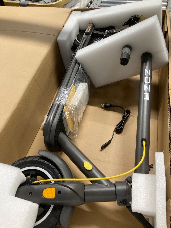 View 3 of *Not charged so couldn't test* ZDZA 500W Electric Scooter, 20MPH 10"Tire Escooter with Turn Signal, Foldable Commuting Electric Scooter for Adults 10.4Ah