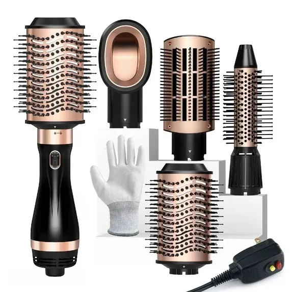 Photo 1 of *Parts only* *May be missing gloves* * Unsure if it works/Didn't turn on* SKIMI Hair Dryer Brush, Hot Air Brush, Blow Dryer Brush Tool Set Straightener/Dryer/Curling Plastic, Curling Brush Hair Dryer