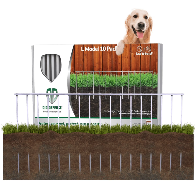 Photo 1 of *Scratched* Dig Defence Dog Fence No Dig Barrier Fence Panels for Large Pets 10 Pack up to 30 ft