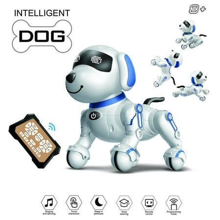 Photo 1 of *Remote missing?* Dammyty Robot Dog for Kids Smart Programmable Remote Control Robot Dog Toy with Interactive Touch Singing Dancing Robot Toys with LED Eyes Volume C
