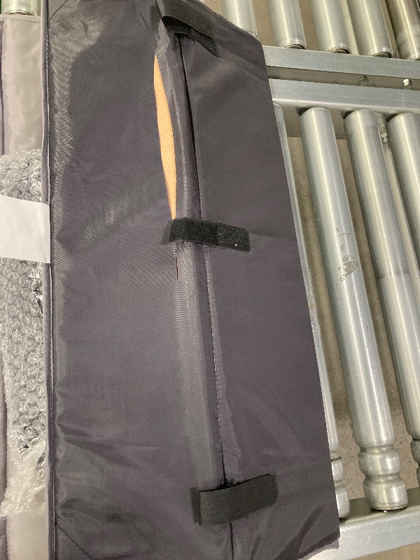 View 5 of **HAS KNIFE CUT ON BOTTOM UNDERSIDE PAD-SEE PIC***Vomeast Baby Playard with Bassinet,Portable Foldable Pack and Play with Toy Bar(Grey)