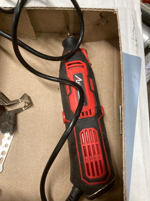 Photo 1 of ***used***AVID POWER Electric Chainsaw Sharpener, 6 Variable Speeds Chain Saw Sharpening Kit, Chain Saw Sharpener with 3 Diamond Sharpening Bits (4/4.8/5.5mm), for Chainsaw Maintenance