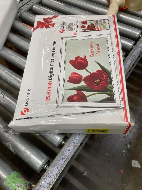 Photo 3 of 64GB 15.6" Frameo Digital Picture Frame WiFi, Large Electronic Photo Frames 1920 x 1080 IPS FHD Touch Screen, Send Photos from Your Phone from Anywhere, Best Gifts for Parents and Grandparents