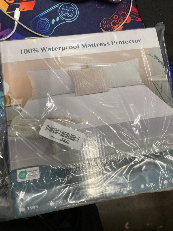 Photo 1 of 2 Pack Full Waterproof Mattress Protector Deep Pocket Mattress Cover, Soft Breathable Mattress Pad, Fitted Noiseless Waterproof Bed Cover Stretch to 19"