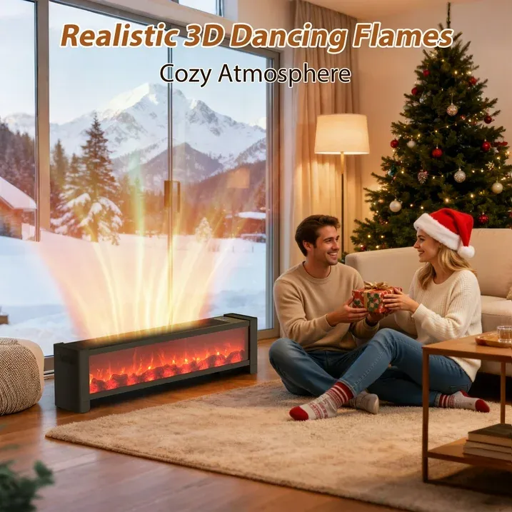 Photo 1 of PRO CHOICE 1500W Electric 2 Speed 3D Flame Effect, Remote Control, Quiet, Energy-Efficient Portable Space Heater***NOT TESTED***