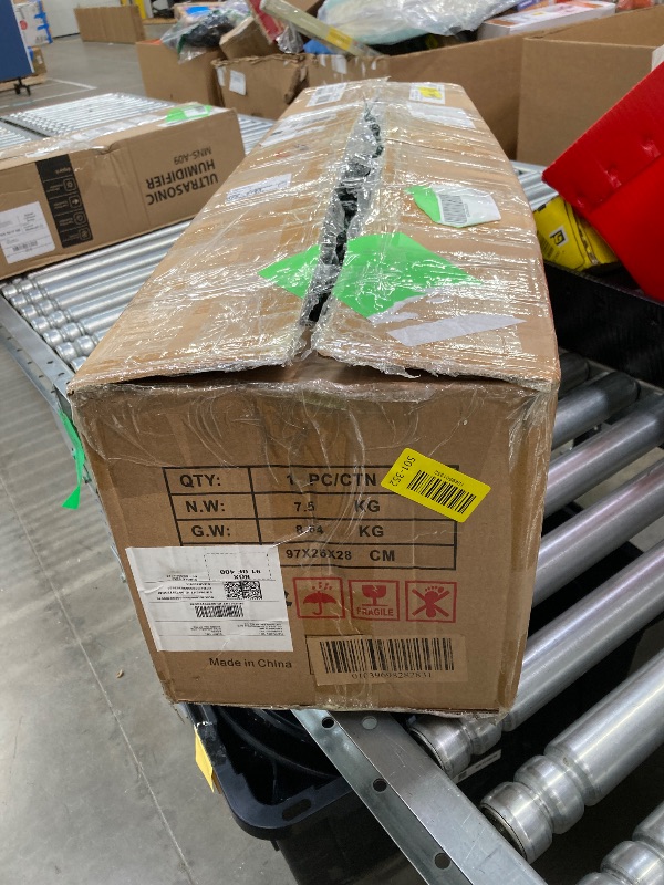 Photo 1 of ***LIGHTS DO NOT WORK***Ktaxon 6FT Pre-lit Christmas Tree, Snow Flocked Artificial Xmas Pine Tree Hinged with 800 Branch Tips, 300 Lights for Indoor Outdoor Decorations***LIGHTS DO NOT WORK***