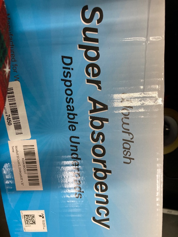 Photo 2 of Wowflash Super Absorbency Disposable Leakproof Underpads with Quick Drying for Baby, Adults, Puppy, Dog Bed Pee Pads, Extra Large, XXL Incontinence Pads, 30” x 36”, 50 Count