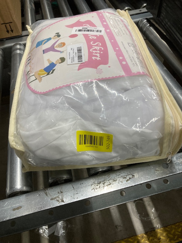 Photo 1 of  Pack White Tulle Tablecloths for 6 Foot Rectangular Tables, 6ft Wrinkle Free Spandex White Table Cover with Tutu Skirt for Wedding Bridal Shower Birthday Party Banquet Baby Shower Events Decorations