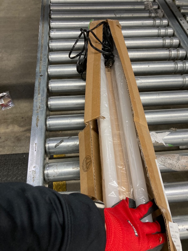 Photo 1 of ***ONE LIGHT DOES NOT WORK****DYMOND 4 FT 40W LED Shop Light Fixture with Inline Switch, Hanging or Flush Mount, Bright Daylight 5000K for Garage Workshop Basement 2-PACK