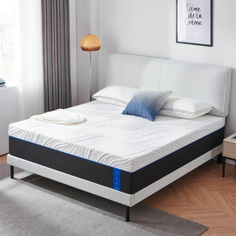 Photo 1 of 12 in. Medium Memory Foam Tight Top Mattress, Comfort and Supportive Bed-in-a-Box Mattress