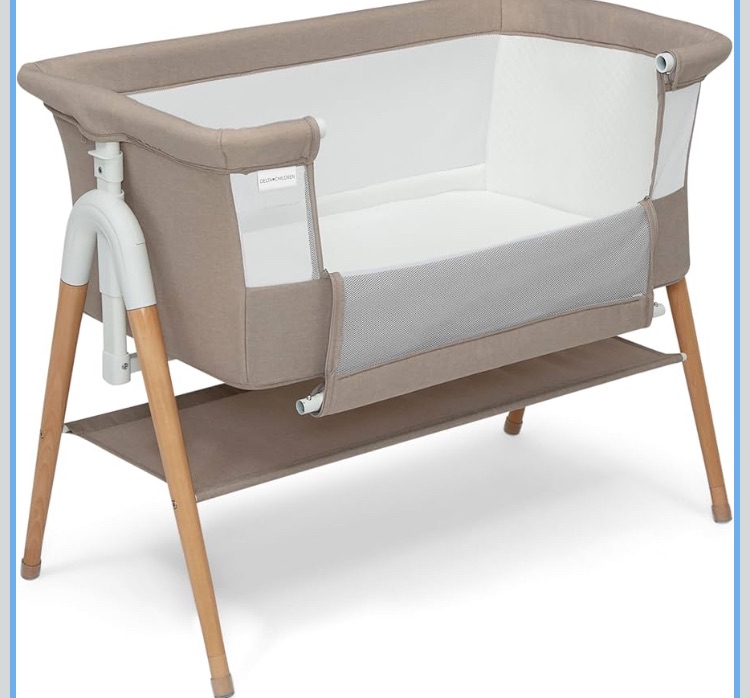 Photo 1 of 
Delta Children
Bondi Adjustable Height Bedside Beechwood Bassinet with PureAir Mesh Sheet and FSC-Certified Wood, Tan