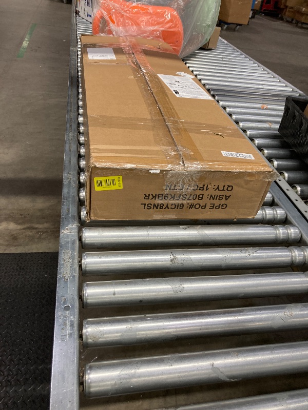 Photo 1 of 
5-Drawer Fabric Dresser Metal Frame & Wooden Top Sturdy Storage Tower Dresser Anti-Tip Design Tower Organizer with Easy-Pull Fabric Bins for Bedroom, Closet, Living Room, Entryway, Nursery(Black)