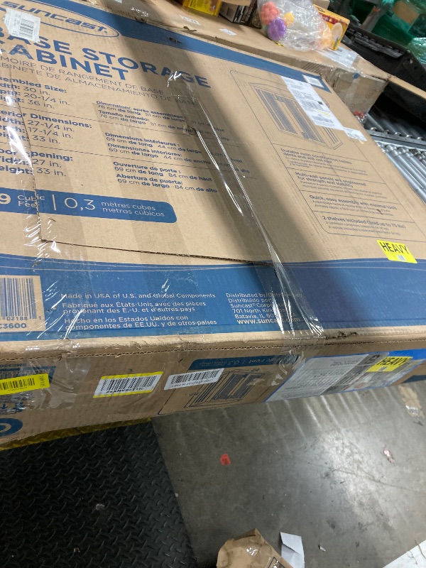 Photo 1 of ****Open to show****

Suncast 36" Resin Base Garage Storage Cabinet, Platinum, Made in the USA