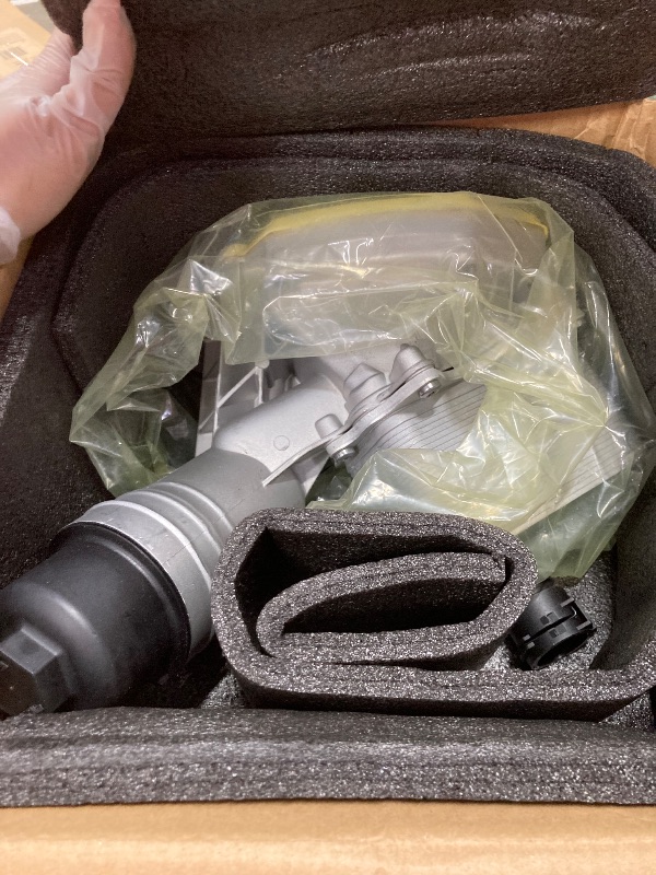 Photo 1 of 11428583895 Aluminium Oil Filter Assembly Engine Oil Cooler Housing Compatible with 2016-2021 BMW M240i 340i 440i 540i 640i 740i xDrive BMW X3 X4 3.0L #11-42-8-583-895,11 42 8 583 895