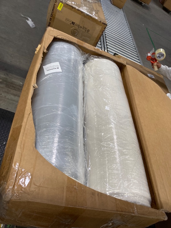 Photo 1 of 108" L-Shaped Boneless Couch, Modular Sectional Sofa with Moveable Ottoman, Corduroy Cloud Couches for Living Room, No Assembly, Ship in a Box, Beige