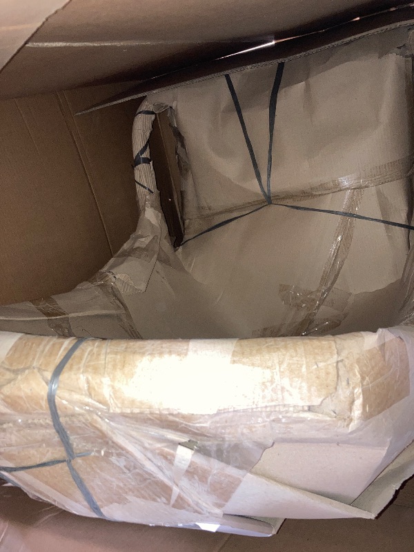 Photo 1 of KOUBOO Hanging Rattan Swing Chair with Seat Cushion, Handwoven Natural Rattan Chair, Coastal Home Decor Furniture for Bedroom, Living Room, & Sun Room, Natural