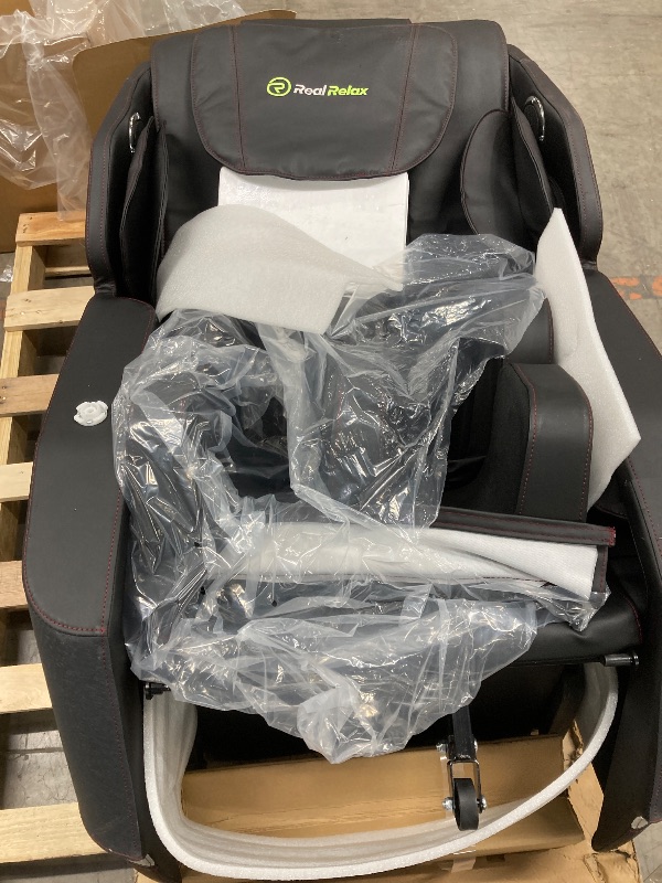 Photo 1 of ***(DAMAGED, SELLING AS IS)***
Real Relax Full Body Zero Gravity Shiatsu Recliner Electric Massage Chair, Brown