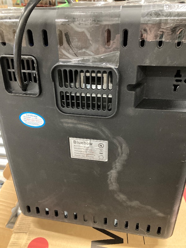 Photo 1 of **NO BOX/HAS A CRACK ON SIDE- SEE PICS***Bluebow 21QT Air Fryer Oven, 8-In-1 Multifunctional, Digital Touchscreen, Extra Large Countertop Oven for Family
