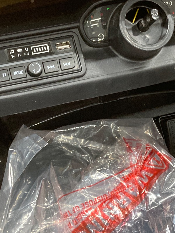 Photo 1 of 12V Police Car Ride On Toy for Kids with Remote Control,Megaphone, LED Lights, Alarm Sounds, Music, Battery Powered Electric Cop Car Gift for Boys Girls Ages 37+ Months