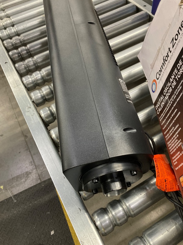 Photo 1 of ***(MISSING PART -SELLING AS IS )***Comfort Zone Oscillating Tower Space Heater for Indoor Use, 30 inch, Digital Adjustable Thermostat, Timer, LCD Display, Safety Tip Over Switch, Overheat Protection, 1500w, MT1030