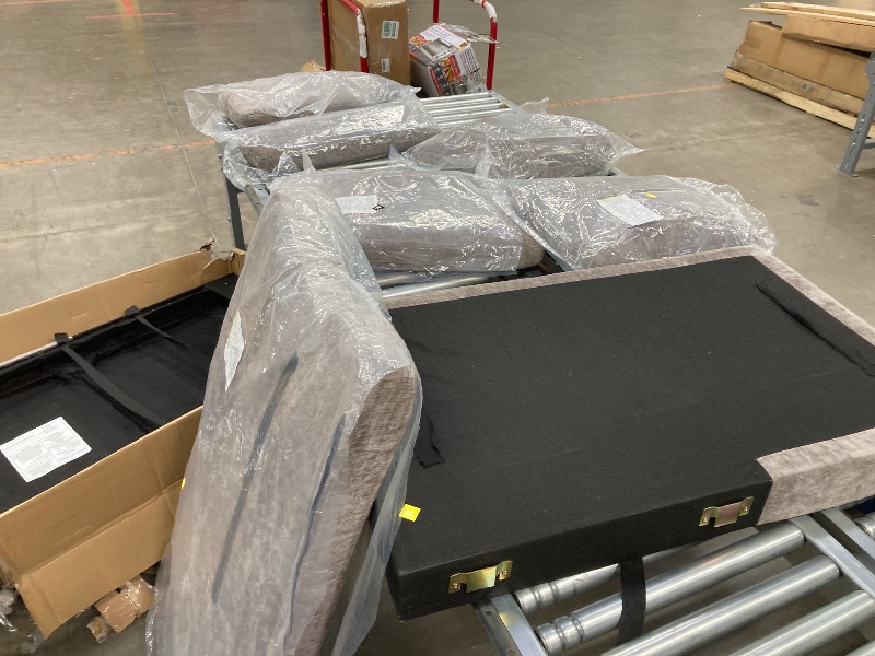 Photo 1 of 104.72-inch 4-seat Sofa with 4 Pillows, Soft & Stain-Resistant
