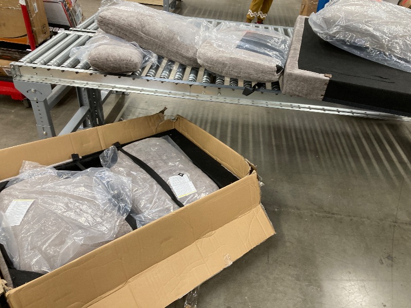 Photo 1 of 104.72-inch 4-seat Sofa with 4 Pillows, Soft & Stain-Resistant
