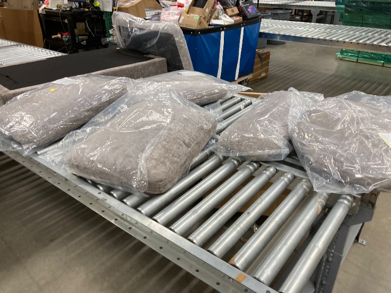 Photo 1 of 104.72-inch 4-seat Sofa with 4 Pillows, Soft & Stain-Resistant
