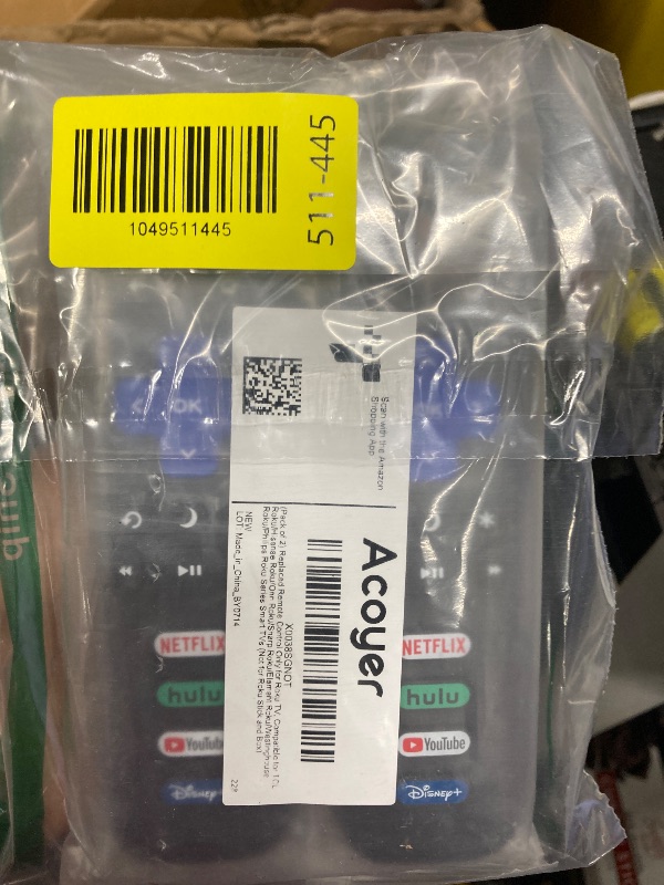 Photo 1 of (Pack of 2) Replacement Remote Control Only for Roku TV, Compatible for TCL Roku/Hisense Roku/Onn Roku/Sharp Roku/Element Roku/Westinghouse Roku/Philips Roku Smart TVs (Not for Roku Stick and Box)