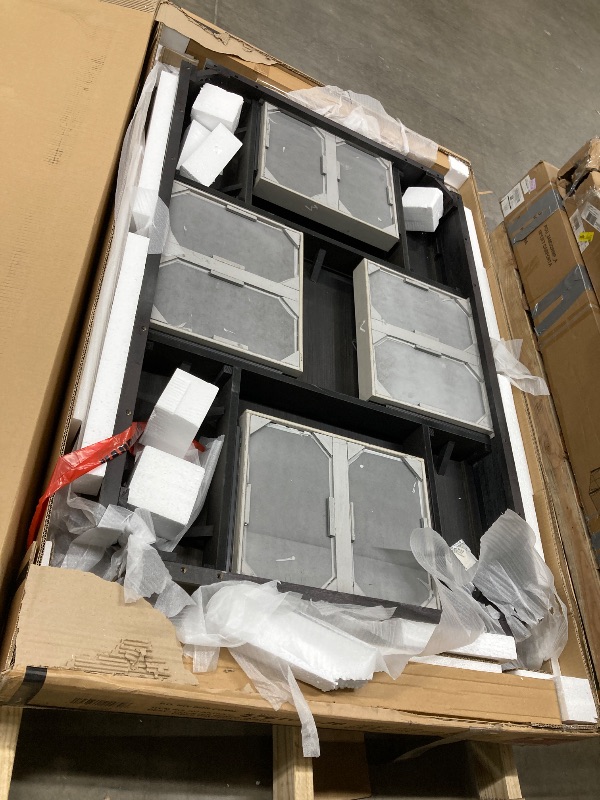 Photo 1 of ***NO INSTRUCTION MANUAL***Lexicon Tigard Wood Counter Height Table in Cherry and Gray***NO INSTRUCTION MANUAL***