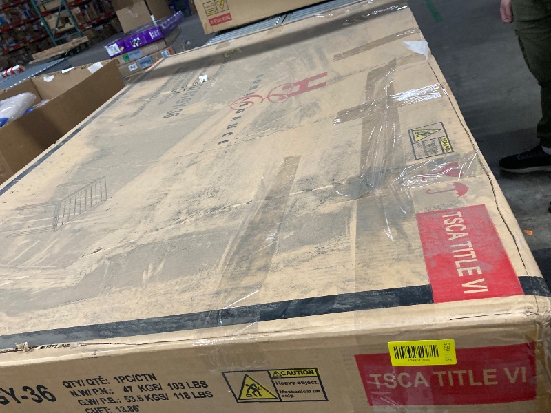 Photo 1 of ***NO INSTRUCTION MANUAL***Lexicon Tigard Wood Counter Height Table in Cherry and Gray***NO INSTRUCTION MANUAL***