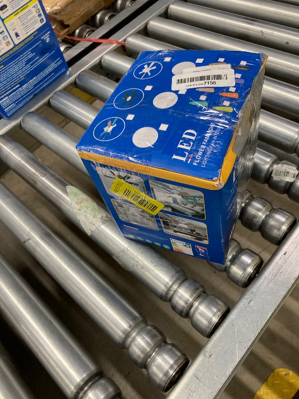 Photo 1 of ***MISSING PARTS -SELLING AS IS*** 2-in-1 Socket Fan Light with Remote, 18'' Small Ceiling Fans with Lights, 3 Colors 3000K-6500K, 3 Wind Speeds, Modern ceiling fan with Dimmable Led Light Bulb for Bedroom Office Garage Kitchen, Brown