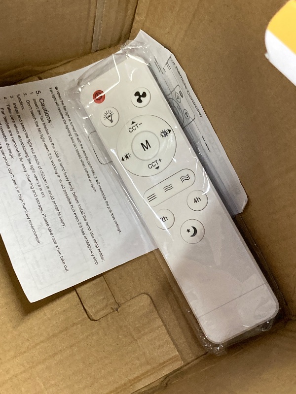 Photo 1 of ***MISSING PARTS -SELLING AS IS*** 2-in-1 Socket Fan Light with Remote, 18'' Small Ceiling Fans with Lights, 3 Colors 3000K-6500K, 3 Wind Speeds, Modern ceiling fan with Dimmable Led Light Bulb for Bedroom Office Garage Kitchen, Brown