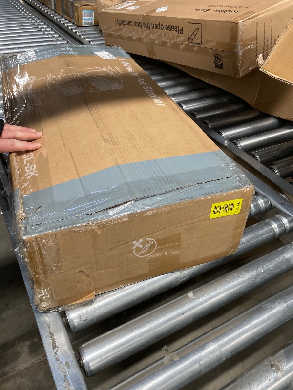 Photo 1 of 
Smug 3 Wheels Pet Stroller, Dog and Cat Strollers, Storage Basket and Cup Holder, Breathable Mesh, Lightweight Travel Carrier, Waterproof and Foldable for Small Pets Outdoor Walk, Black