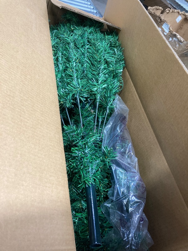 Photo 1 of **The photo and description are for reference only.***Fenbeli 6ft Pre-Lit Artificial Christmas Tree with 250 Multicolored LED Lights