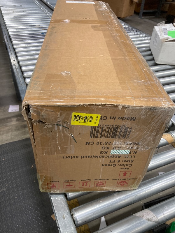 Photo 1 of **The photo and description are for reference only.***Fenbeli 6ft Pre-Lit Artificial Christmas Tree with 250 Multicolored LED Lights